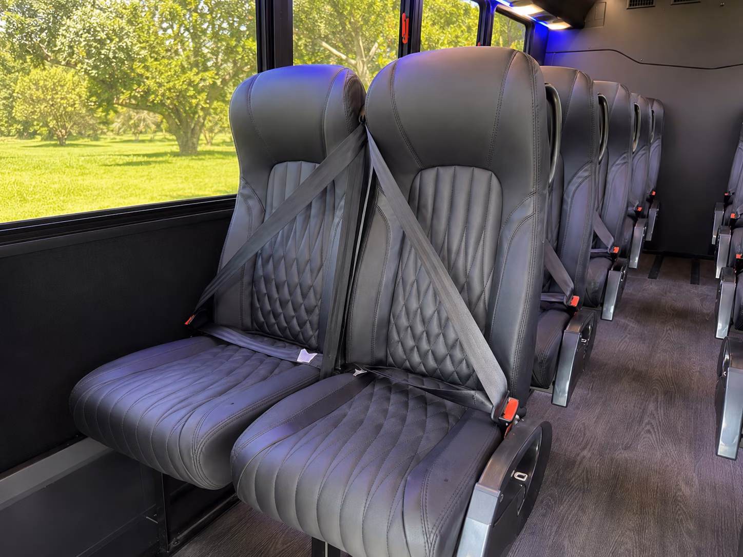 las vegas 18 passenger minibus interior