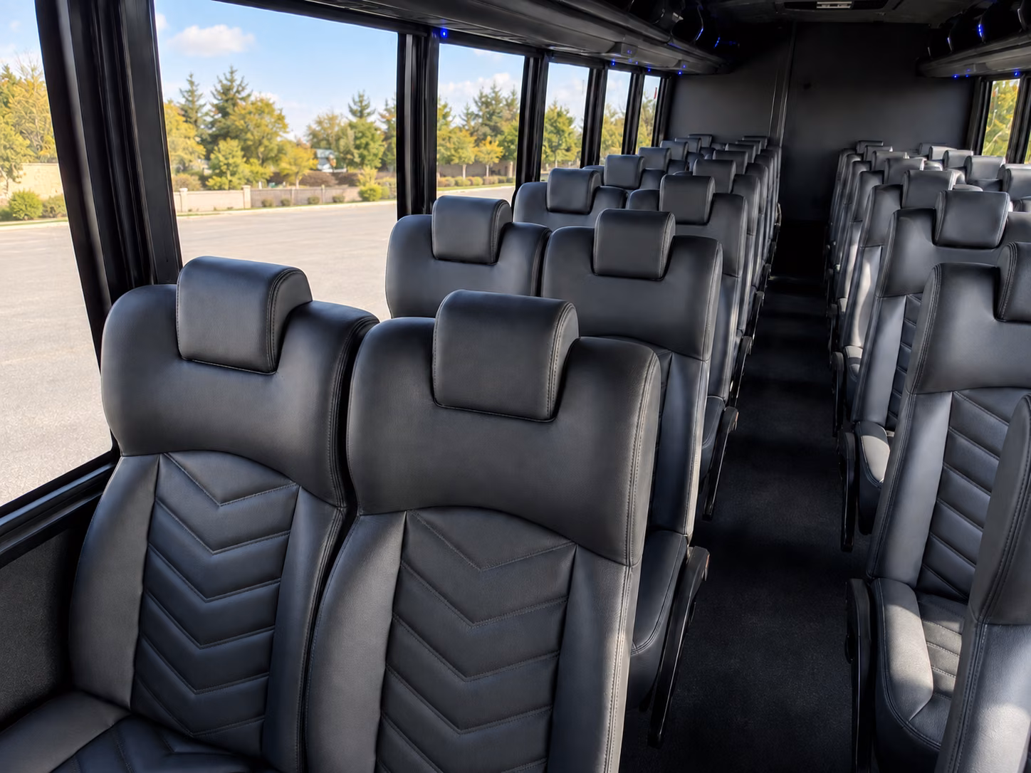 las vegas 20 passenger minibus inside