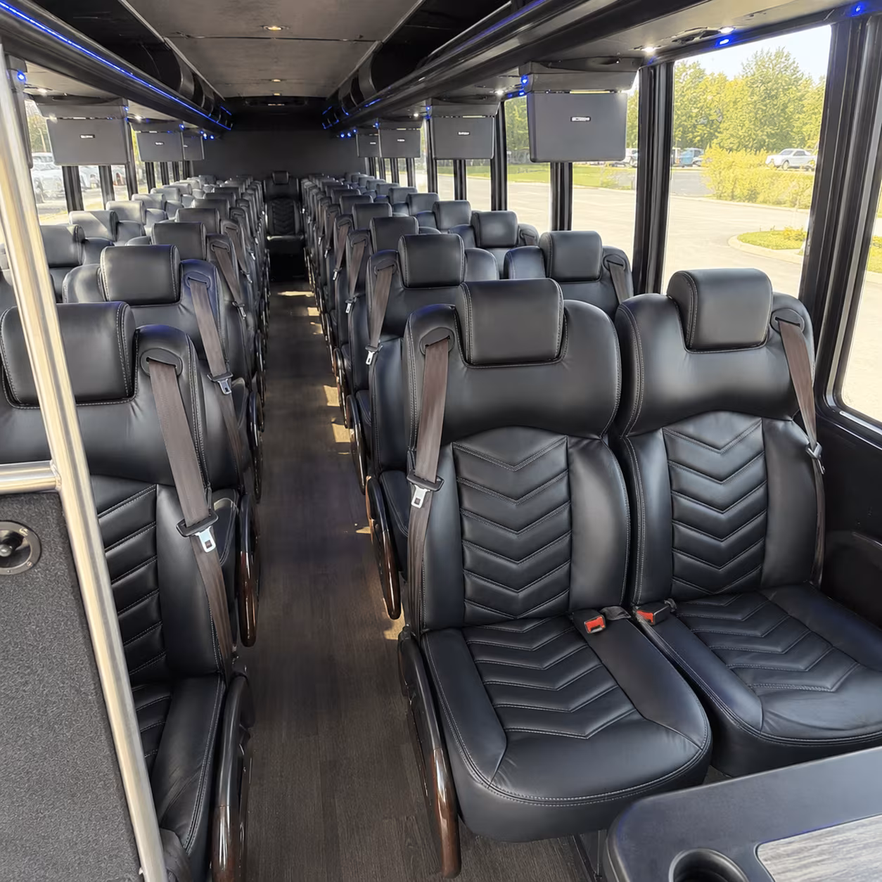 las vegas 25 passenger minibus inside