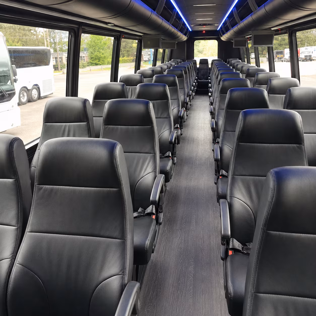 las vegas 28 passenger minibus inside