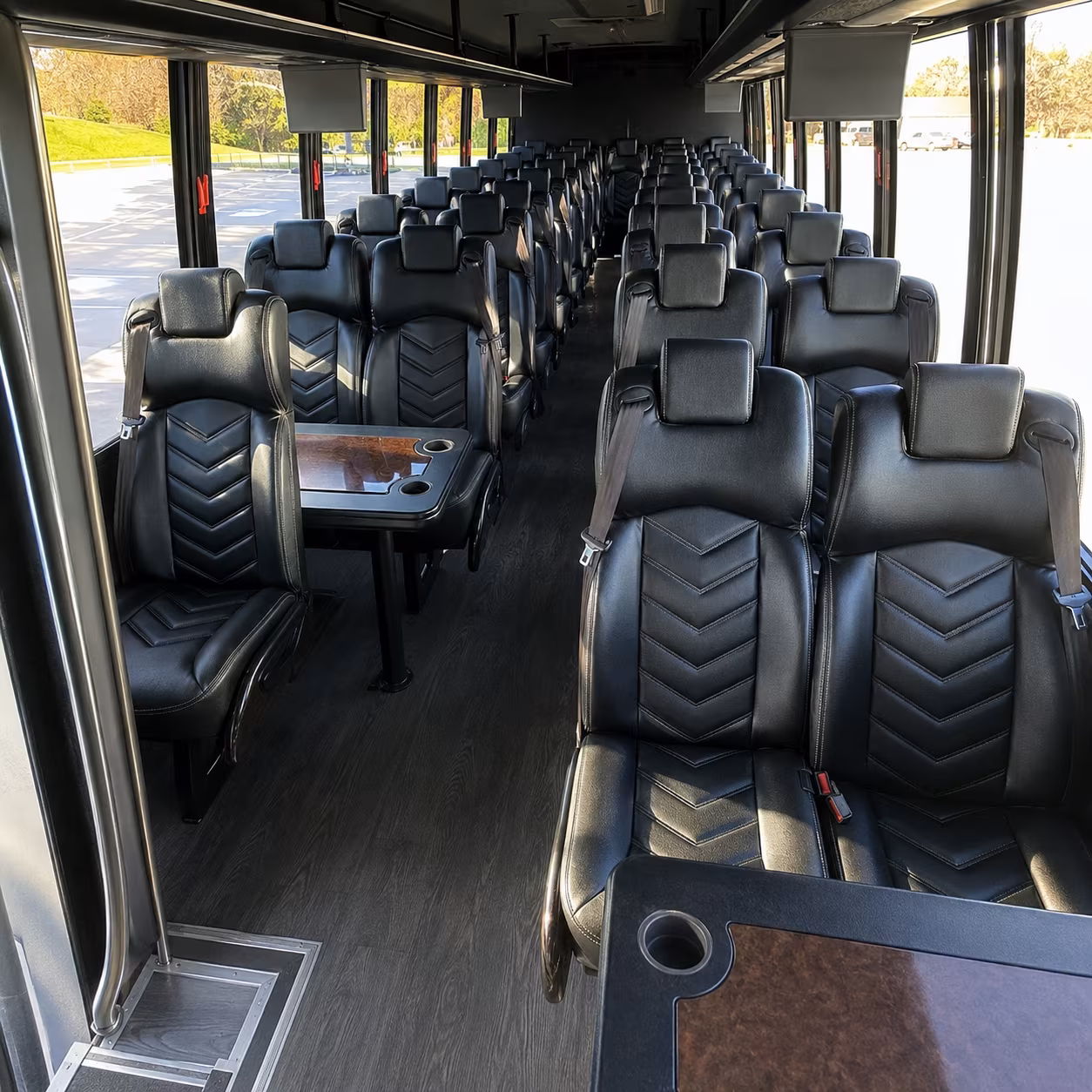 las vegas 28 passenger minibus interior