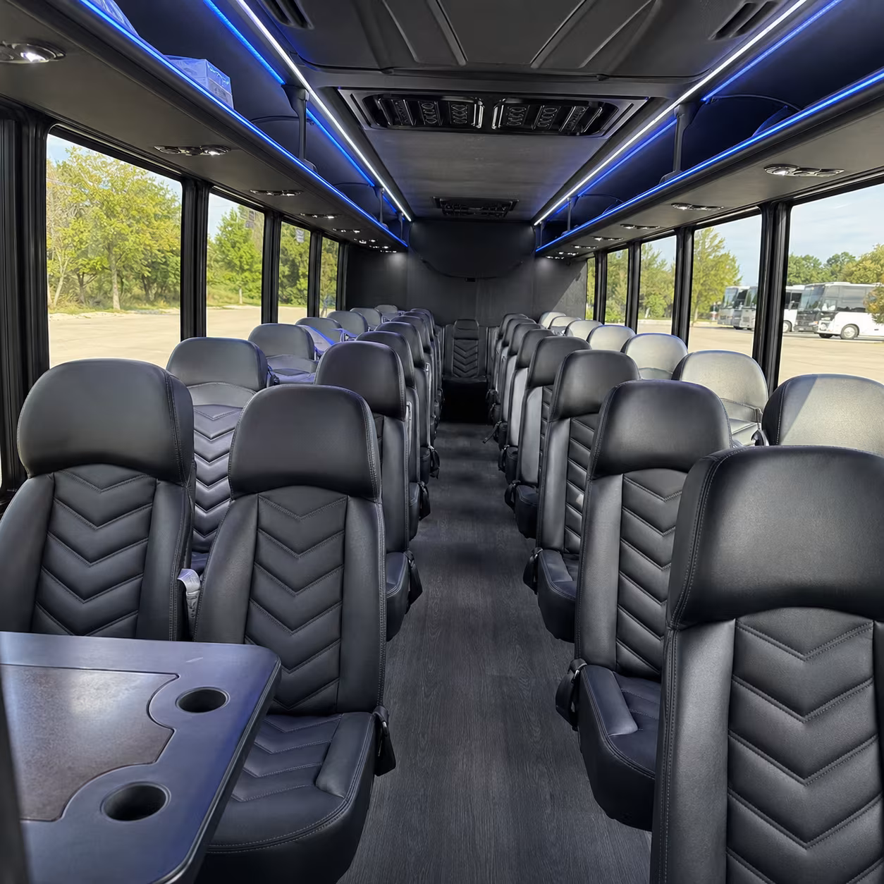 las vegas 30 passenger minibus inside