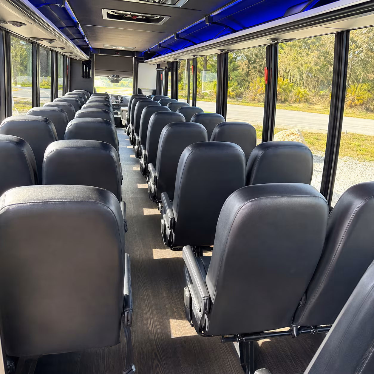 las vegas 30 passenger minibus interior