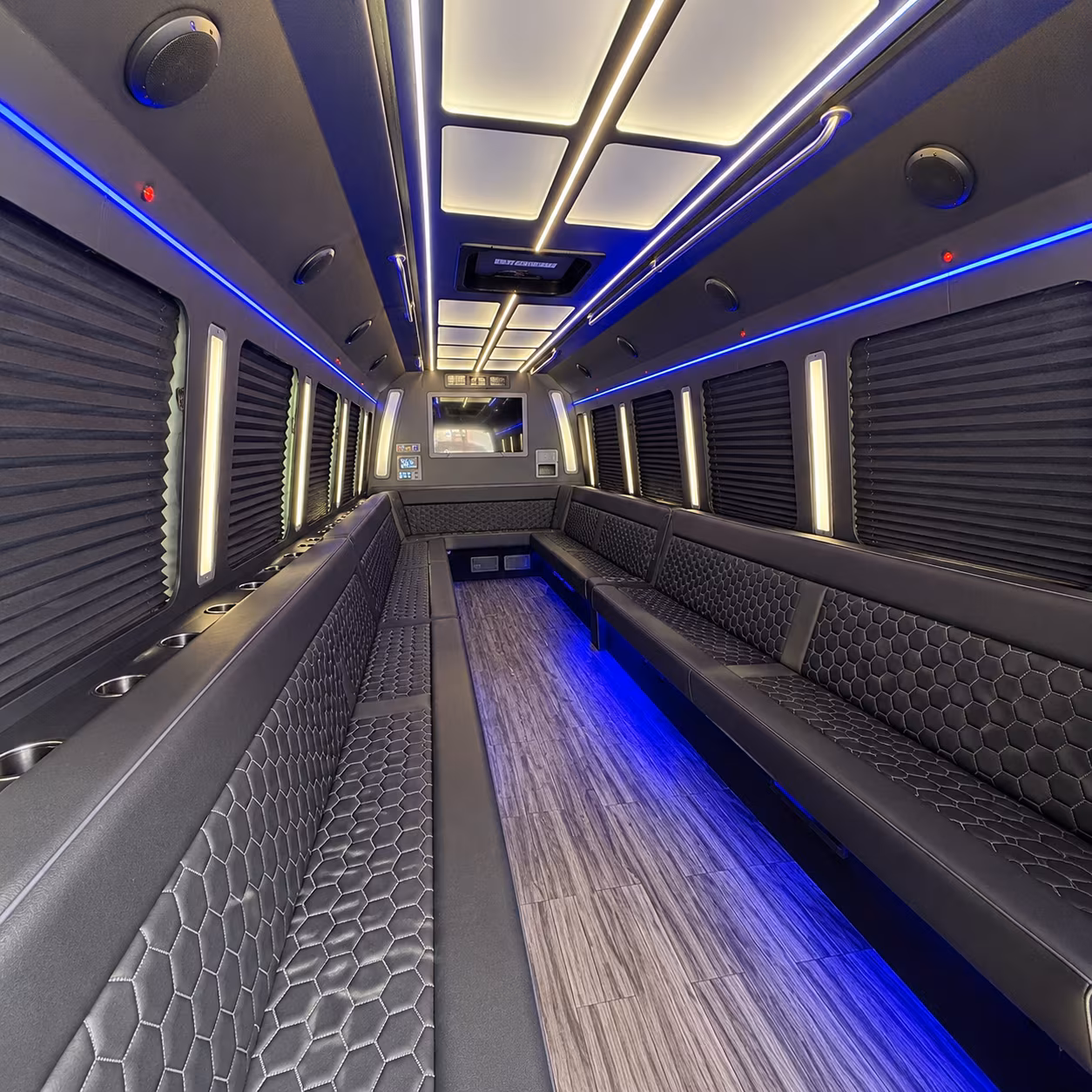 las vegas 30 passenger party bus interior