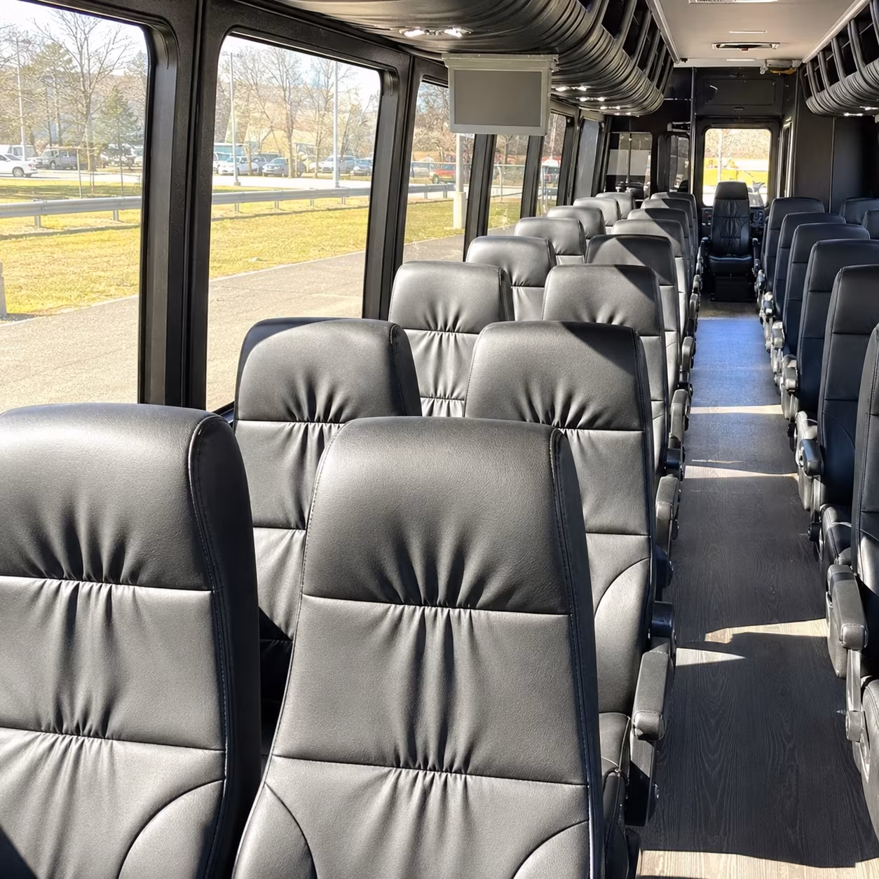 las vegas 35 passenger minibus interior