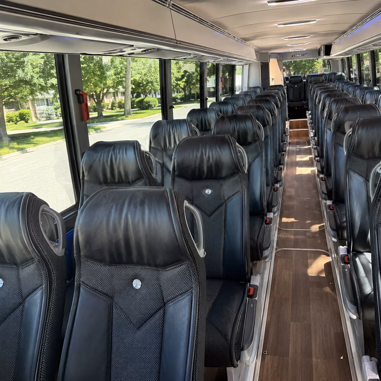 las vegas 40 passenger charter bus inside