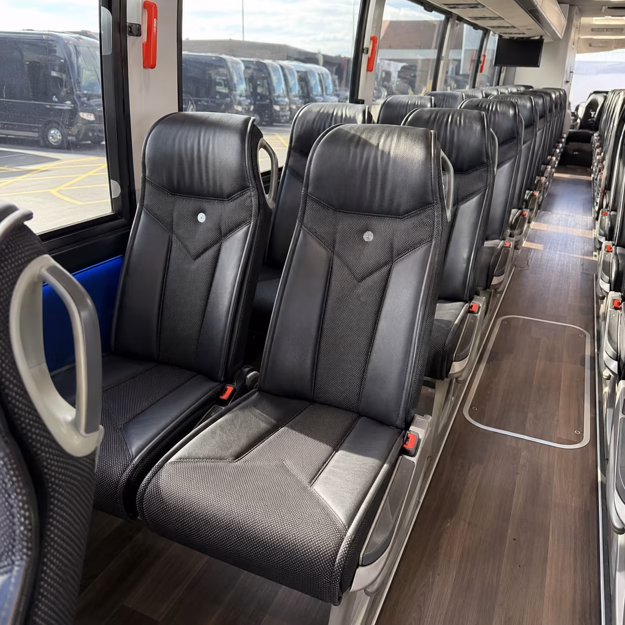 las vegas 40 passenger charter bus interior