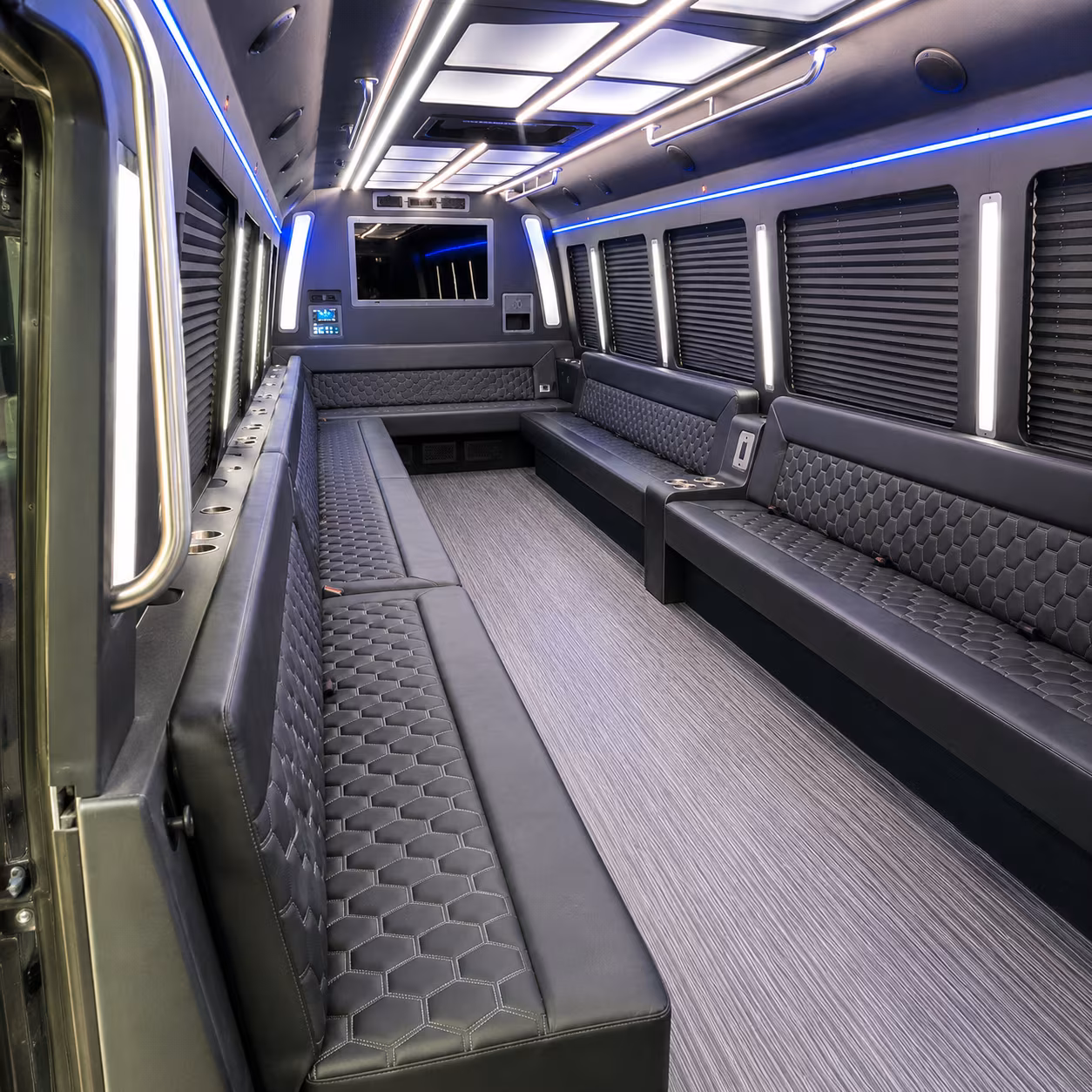 las vegas 40 passenger party bus interior