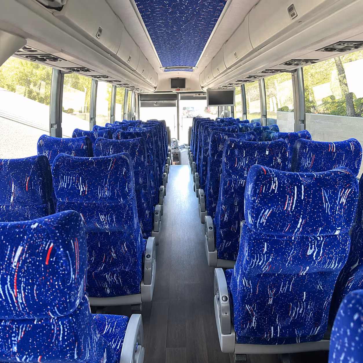 las vegas 50 passenger charter bus interior