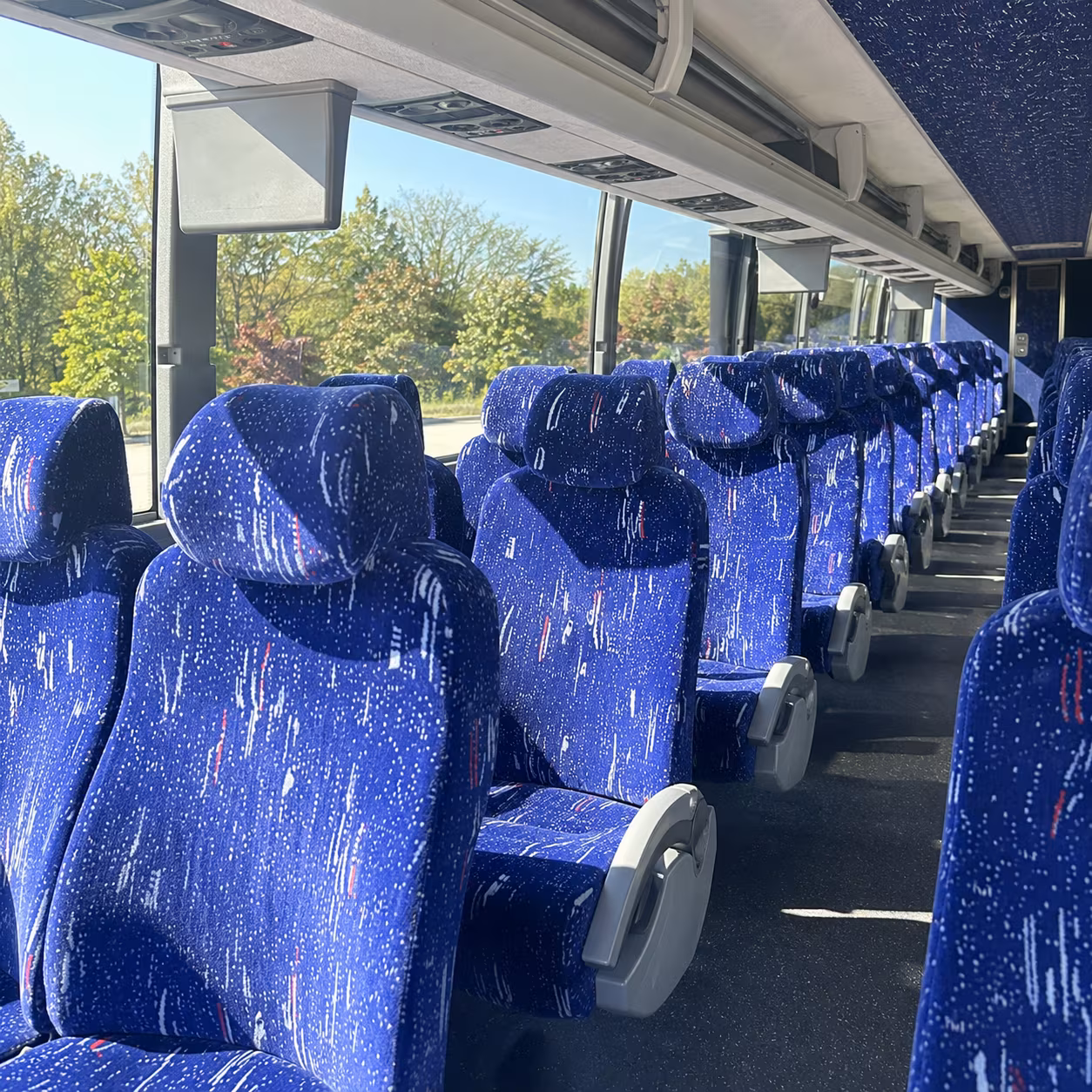 las vegas charter bus inside