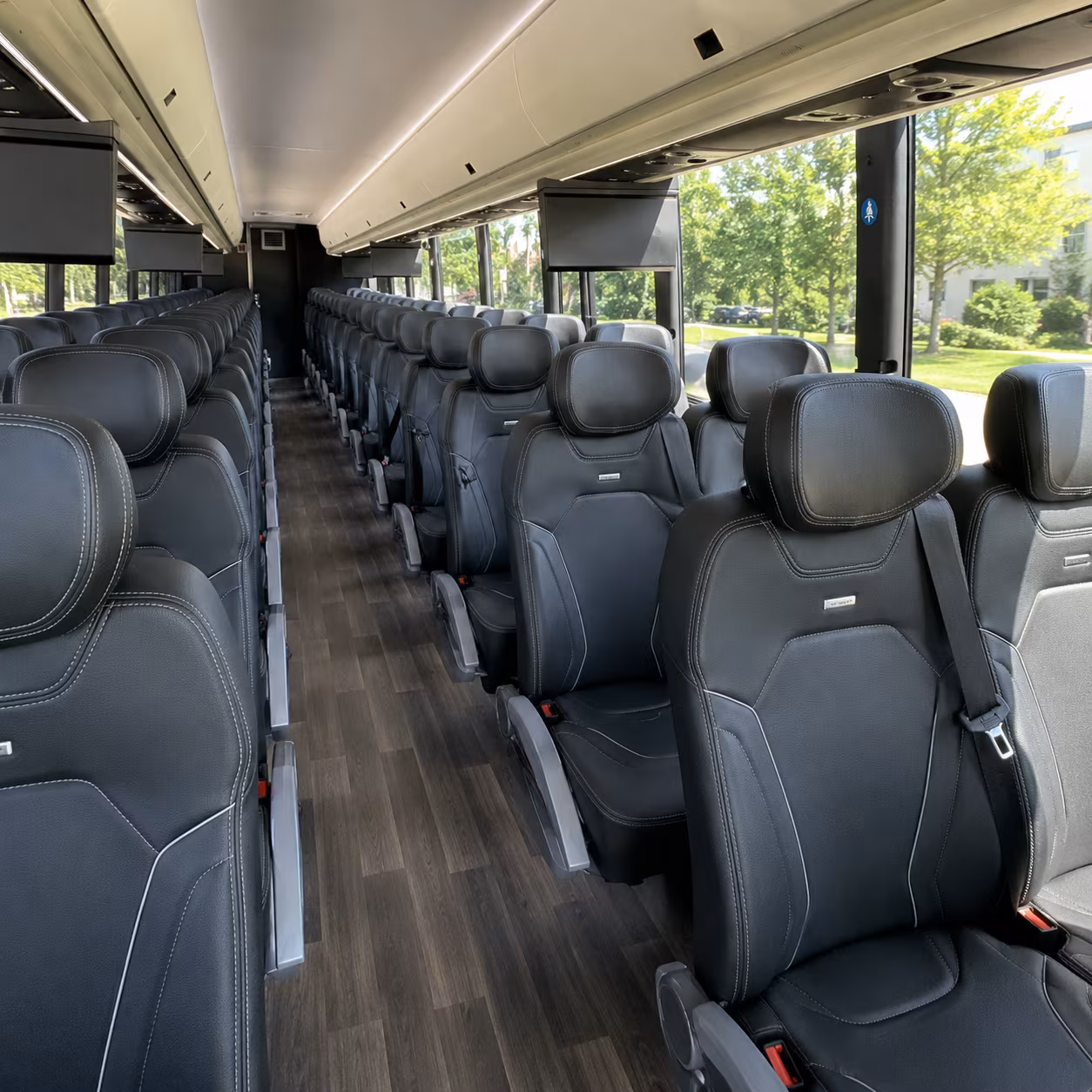 las vegas charter bus interior