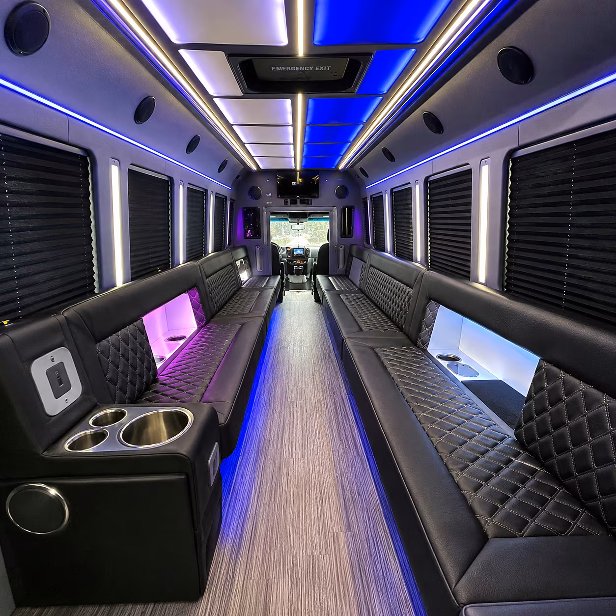 las vegas party bus inside