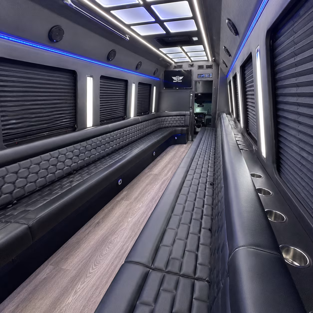 las vegas party bus interior