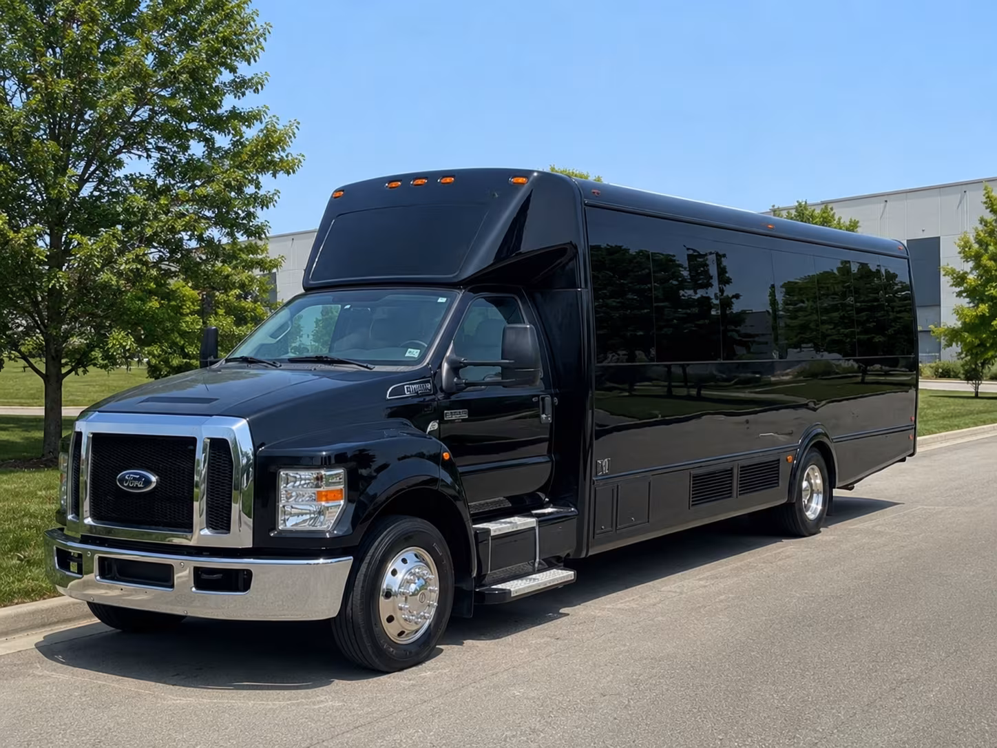 off site event buses for convention receptions and networking dinners